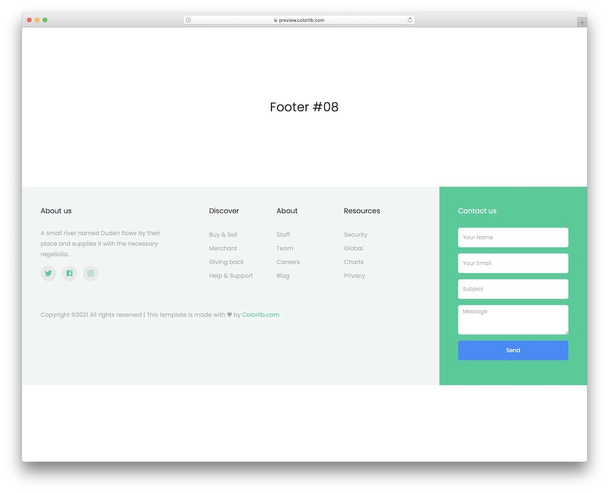 bootstrap footer 18