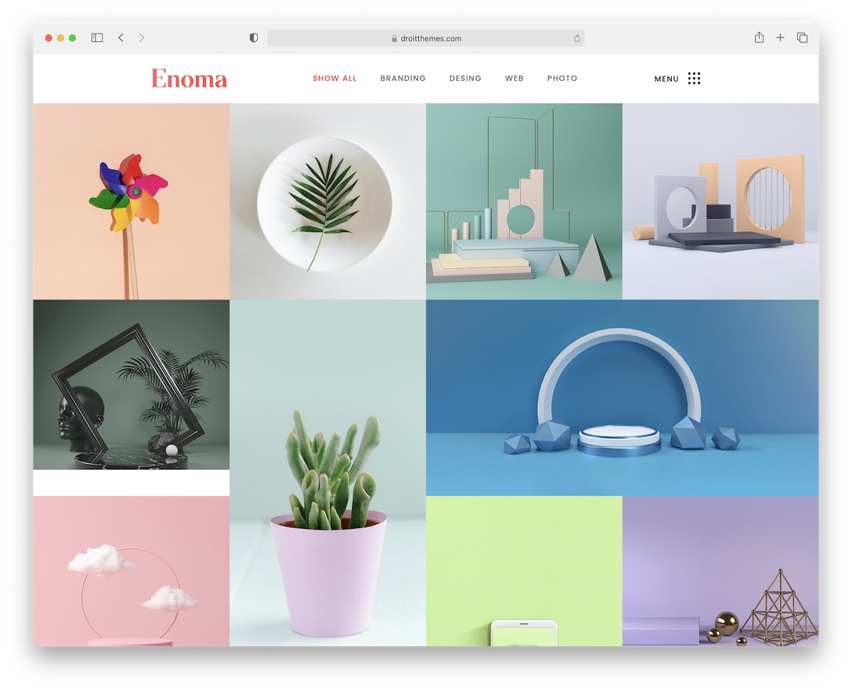 enoma bootstrap gallery template