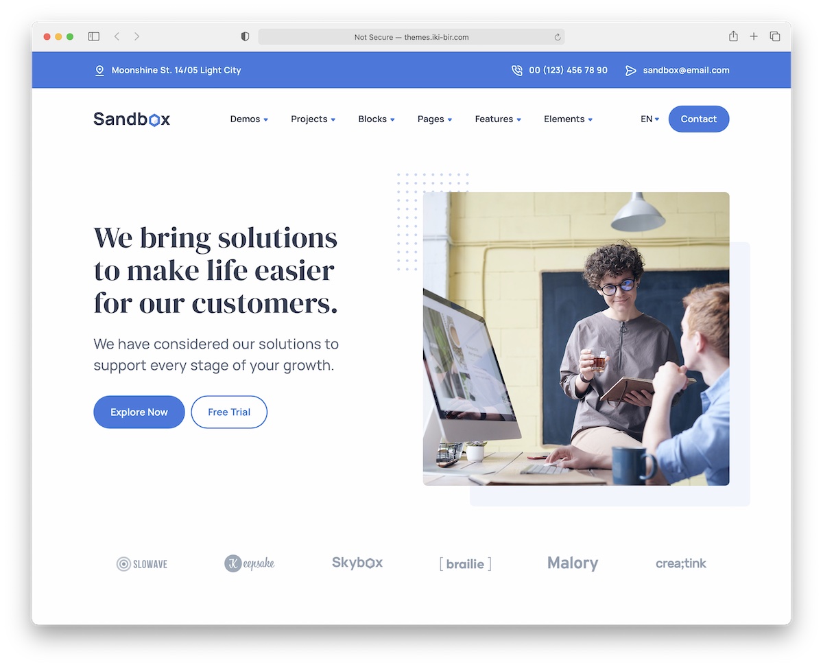 sandbox bootstrap 5 template