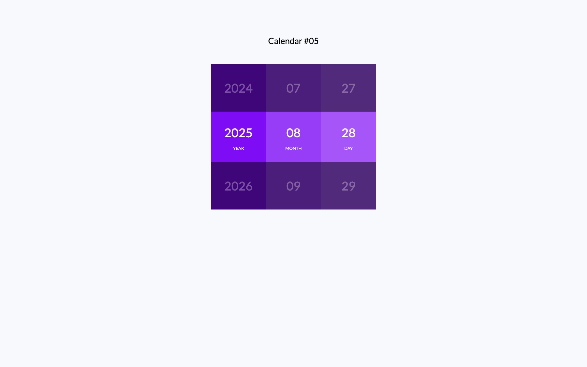 Calendar 05 - Free Bootstrap Calendar Template (1920x1200)