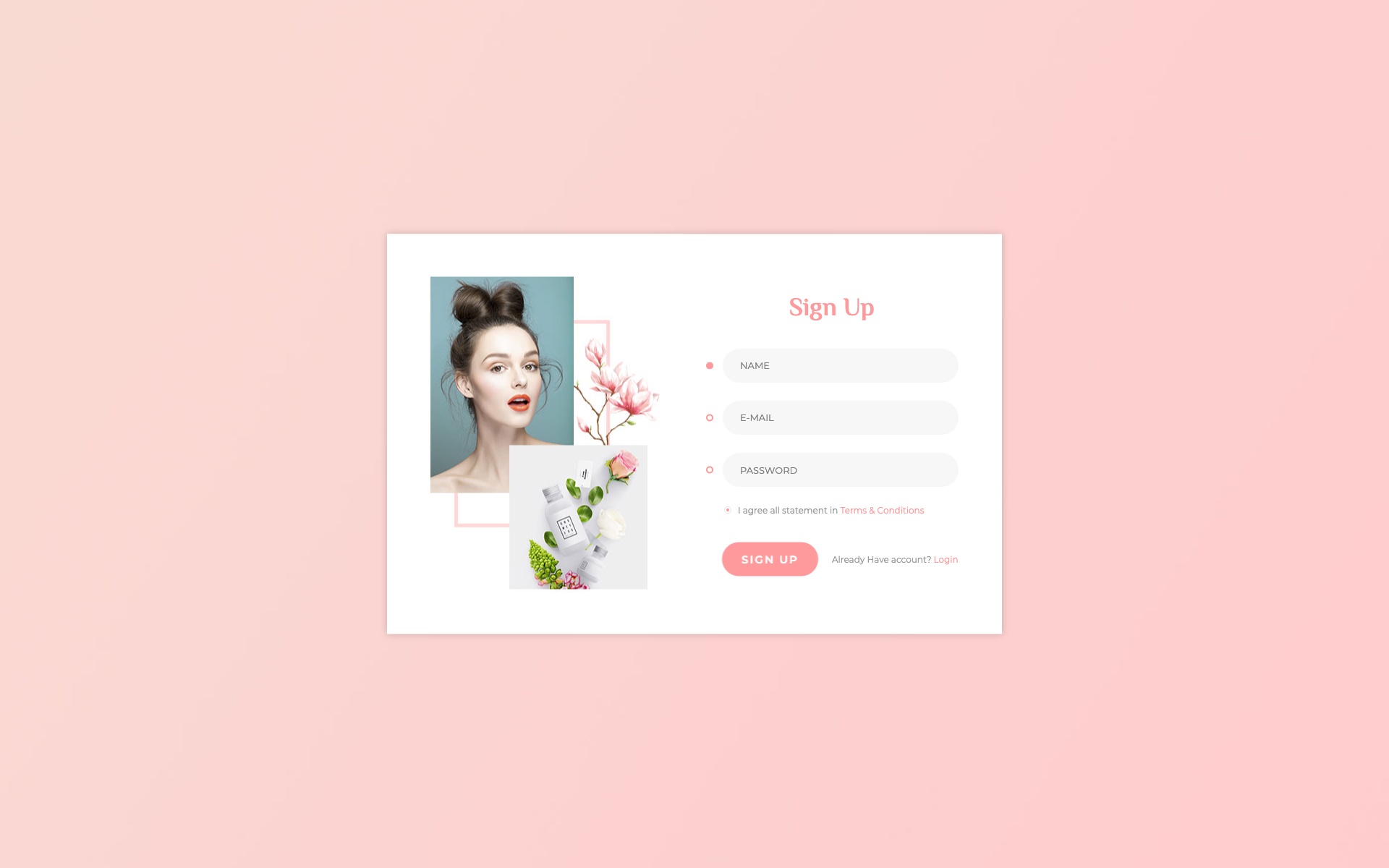 Quick Login Bootstrap template optimized for fast loading and minimal user friction