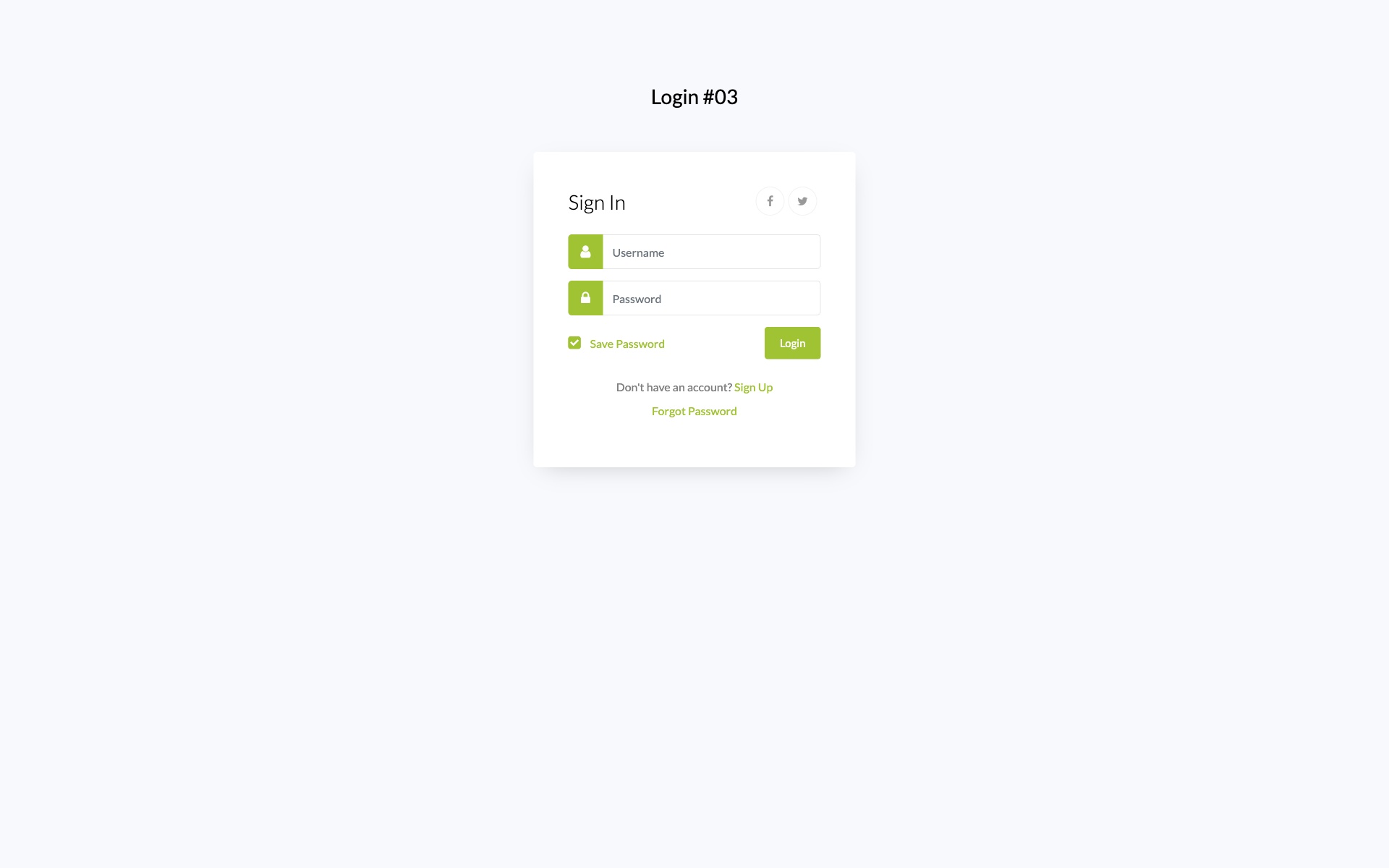 Login Form V13 Bootstrap template featuring gradient card design with rounded corners and shadow effects
