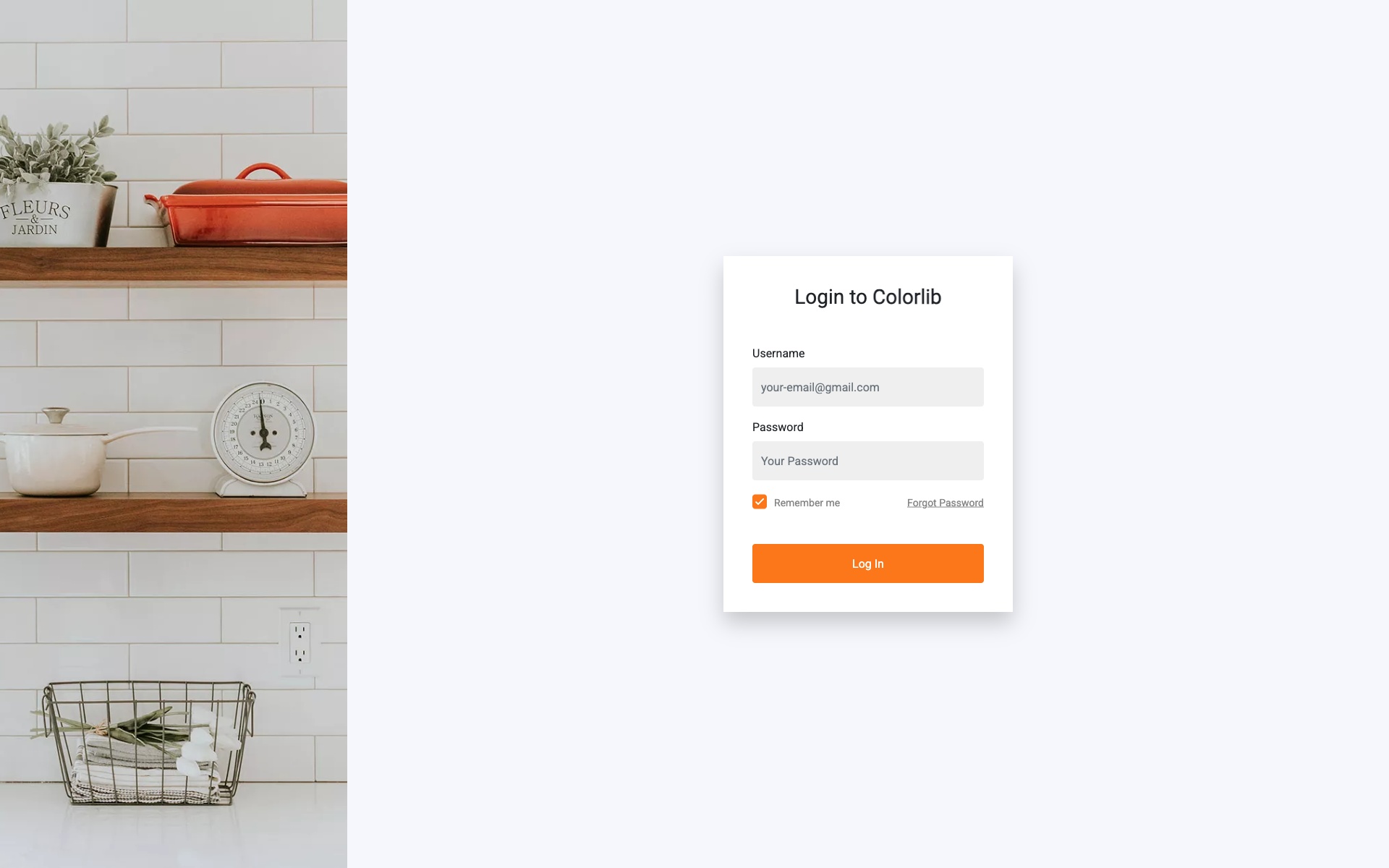 Login Form V04 Bootstrap template featuring creative two-tone color scheme with bold typography