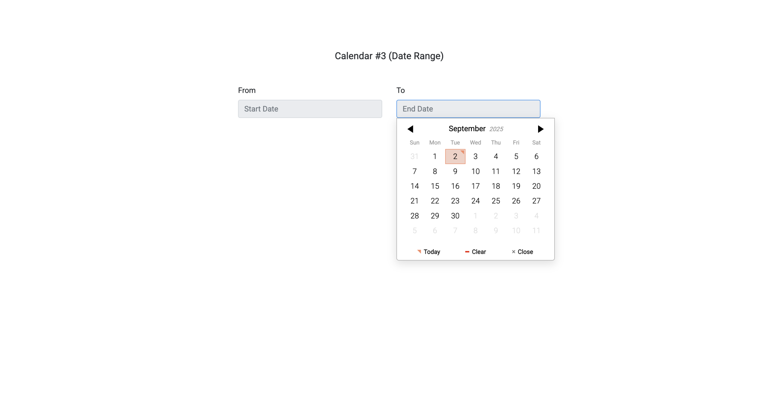 Calendar 13 - Free Bootstrap Calendar Template