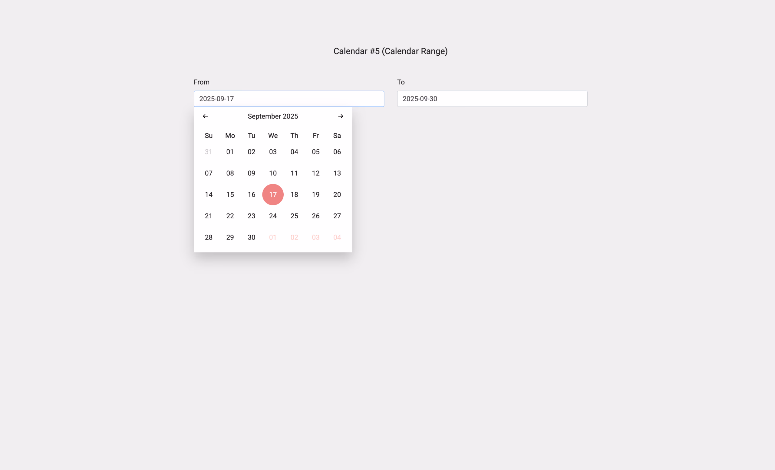 Calendar 15 - Free Bootstrap Calendar Template