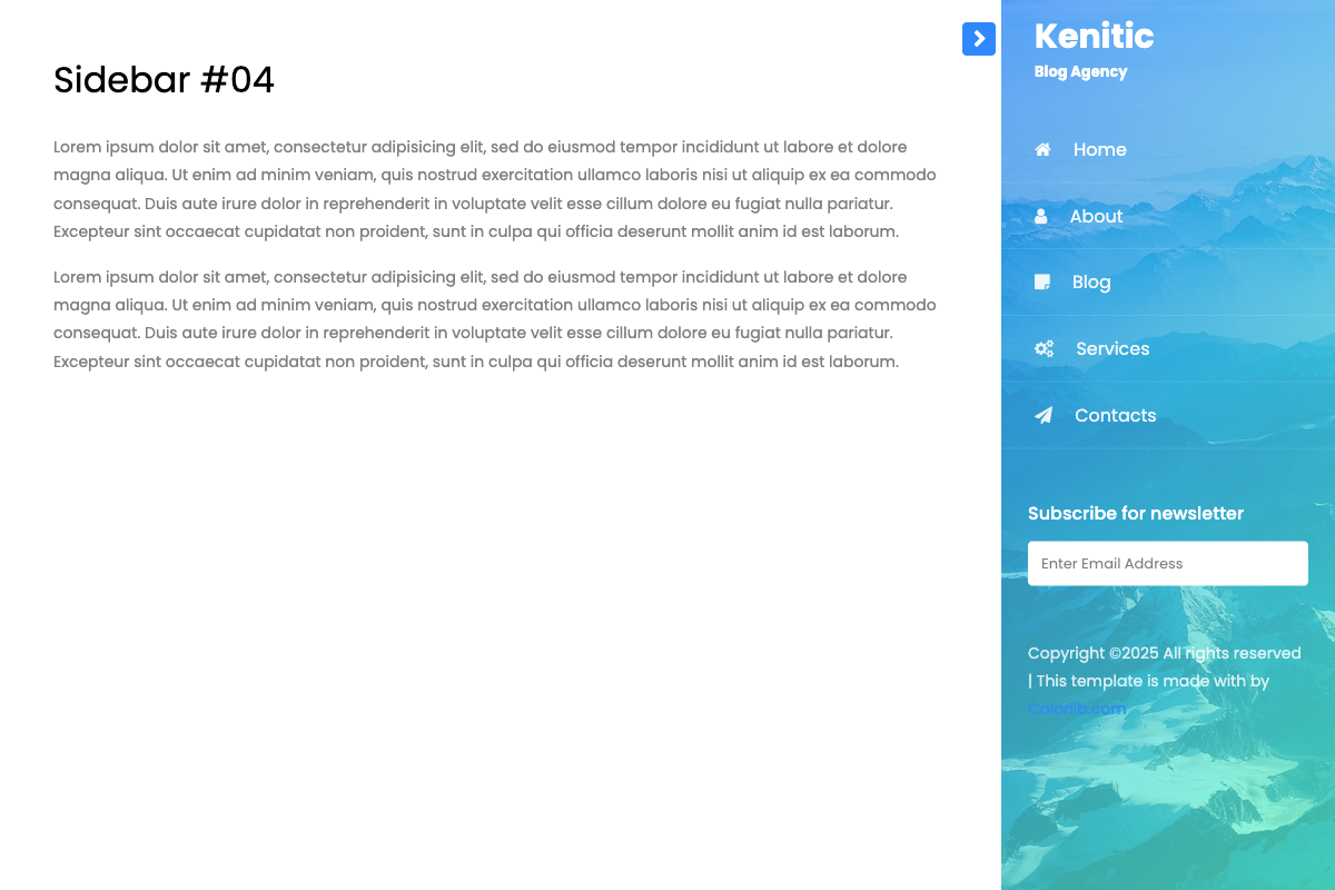 Bootstrap Sidebar V10