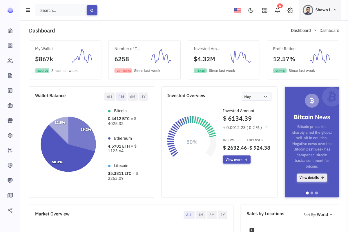 Minia Laravel Template