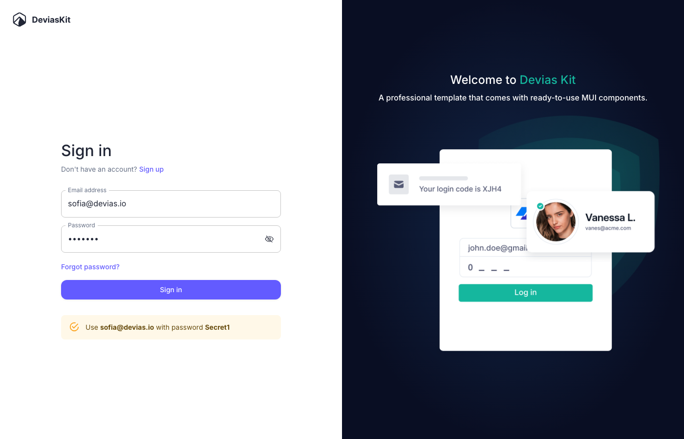 Devias Kit - Free Material UI v7 React Admin Dashboard Template