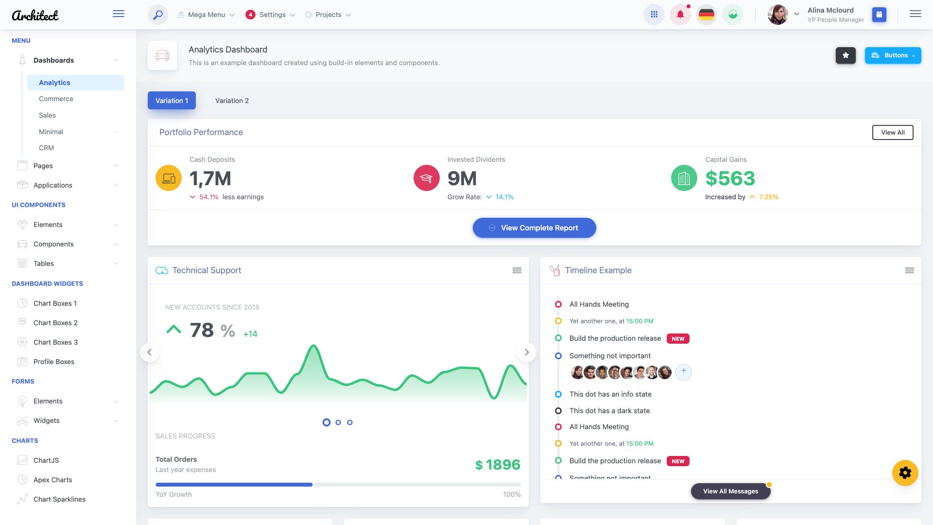 ArchitectUI HTML PRO - Premium Bootstrap 5 admin dashboard with 250+ components and 9 dashboard designs