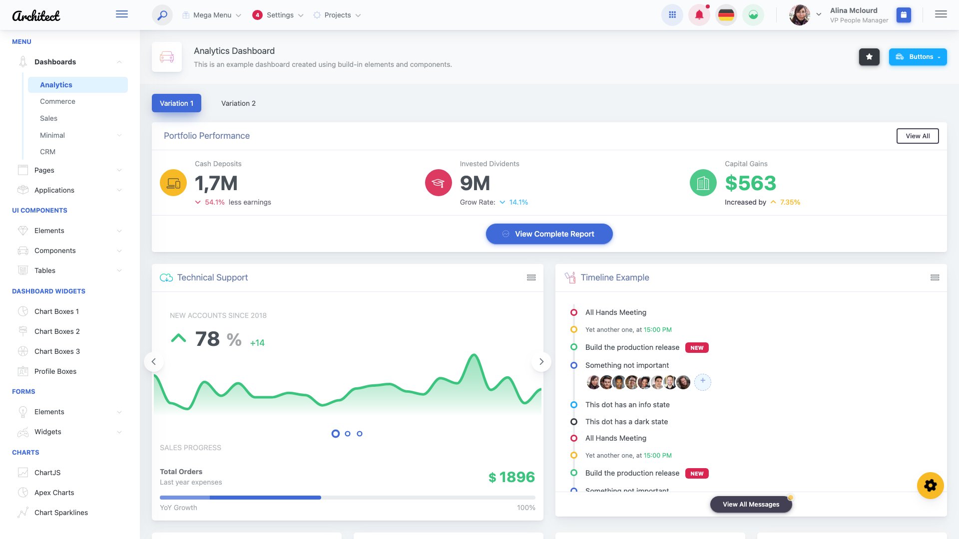 ArchitectUI HTML PRO Bootstrap admin panel