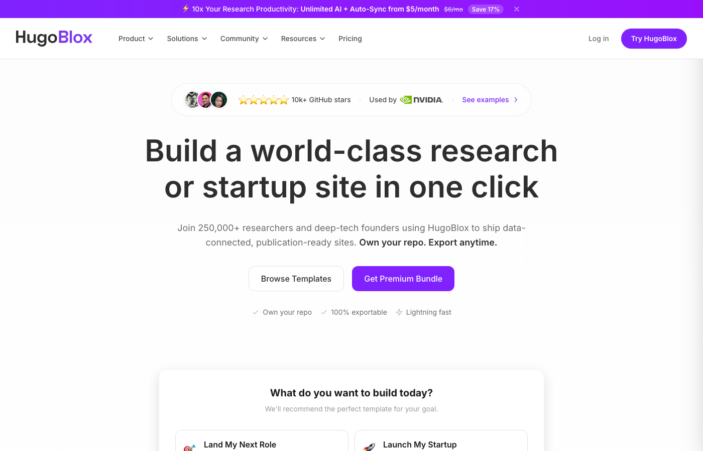 Hugo Blox Builder - Free Academic Portfolio and Research Website Theme for Hugo with Tailwind CSS