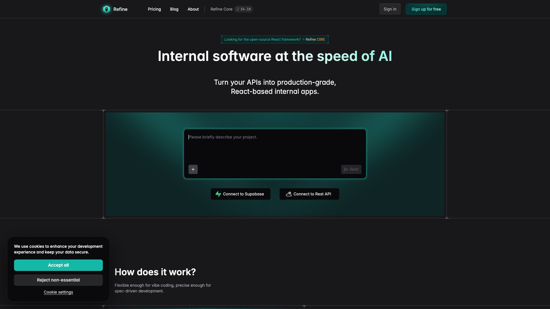 Refine - Headless React framework for building admin panels with any UI library
