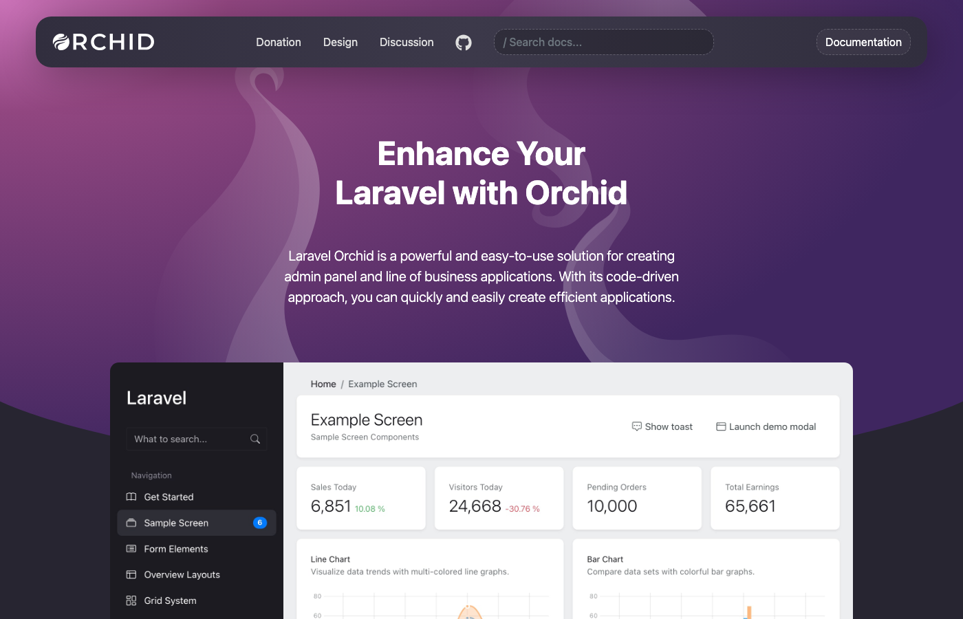 Orchid Platform - Laravel RAD Framework for Admin Panels and Dashboards
