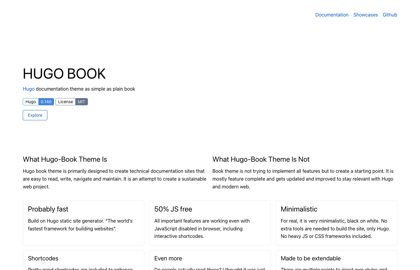 Hugo Book Theme - Free Clean Documentation Theme with FlexSearch Dark Mode and Shortcodes
