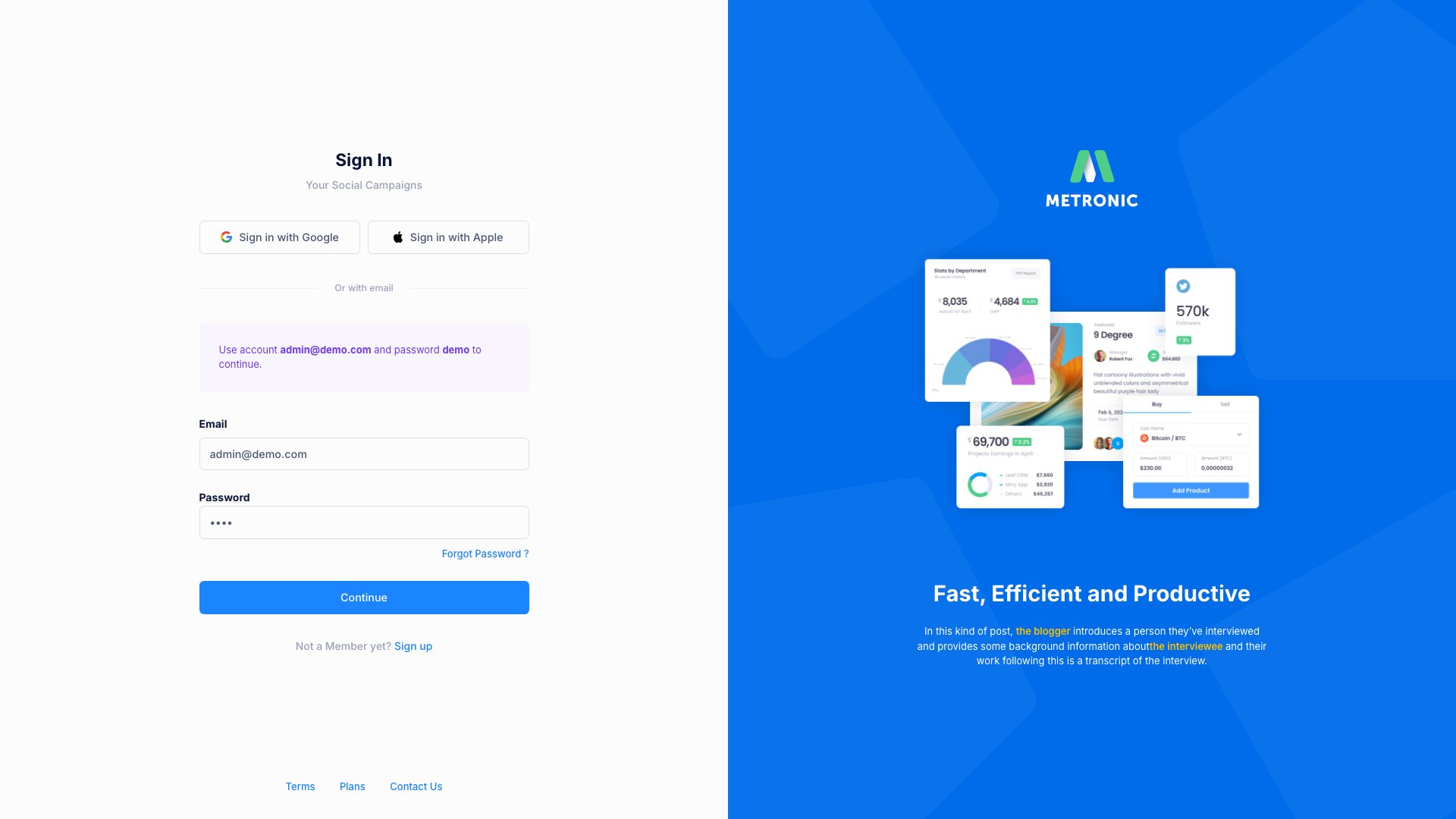 Metronic React - The world's best-selling admin dashboard