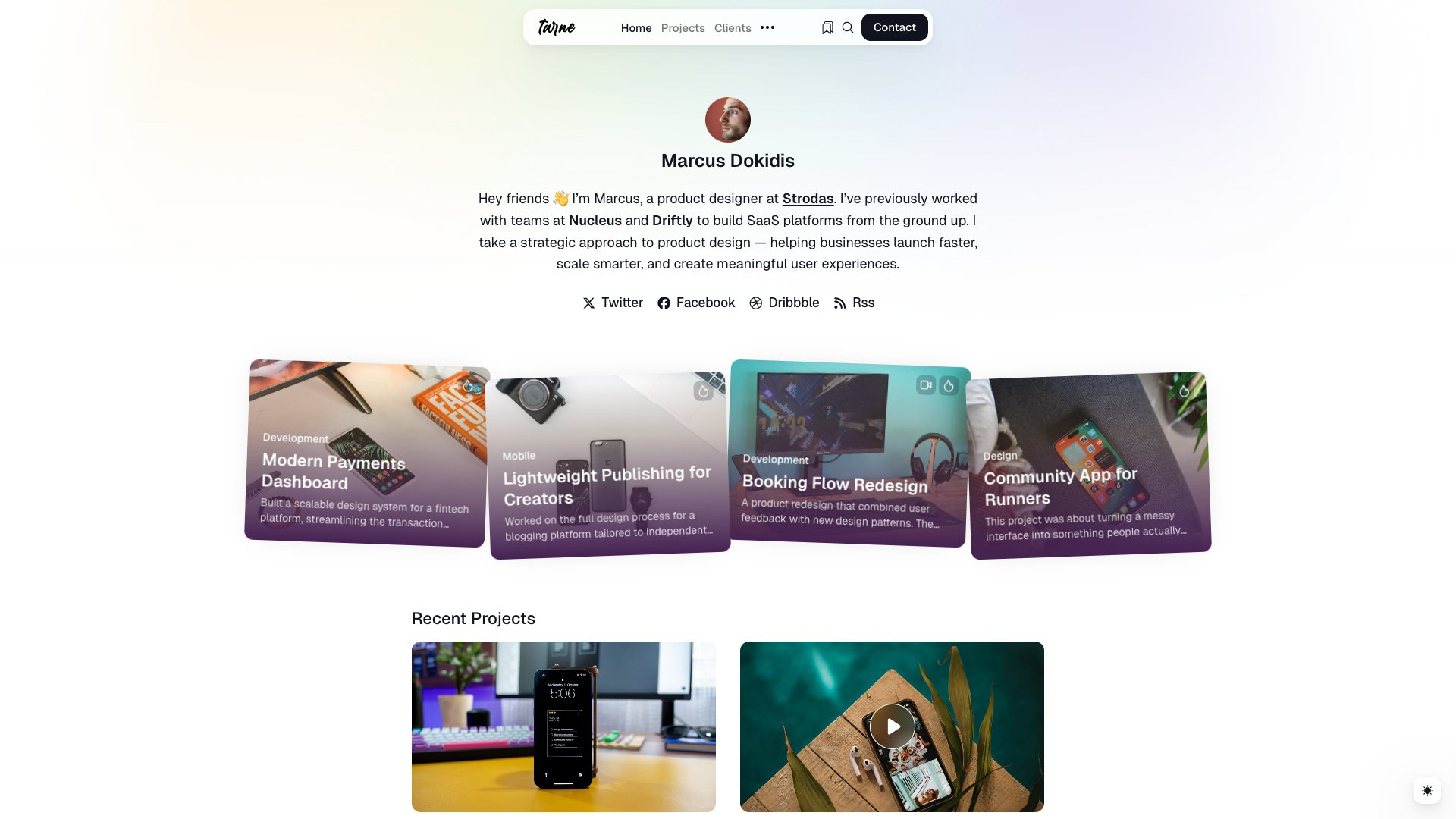 Tarne - Premium Professional Portfolio Jekyll Theme with Service Pricing Client Testimonials and Dark Mode