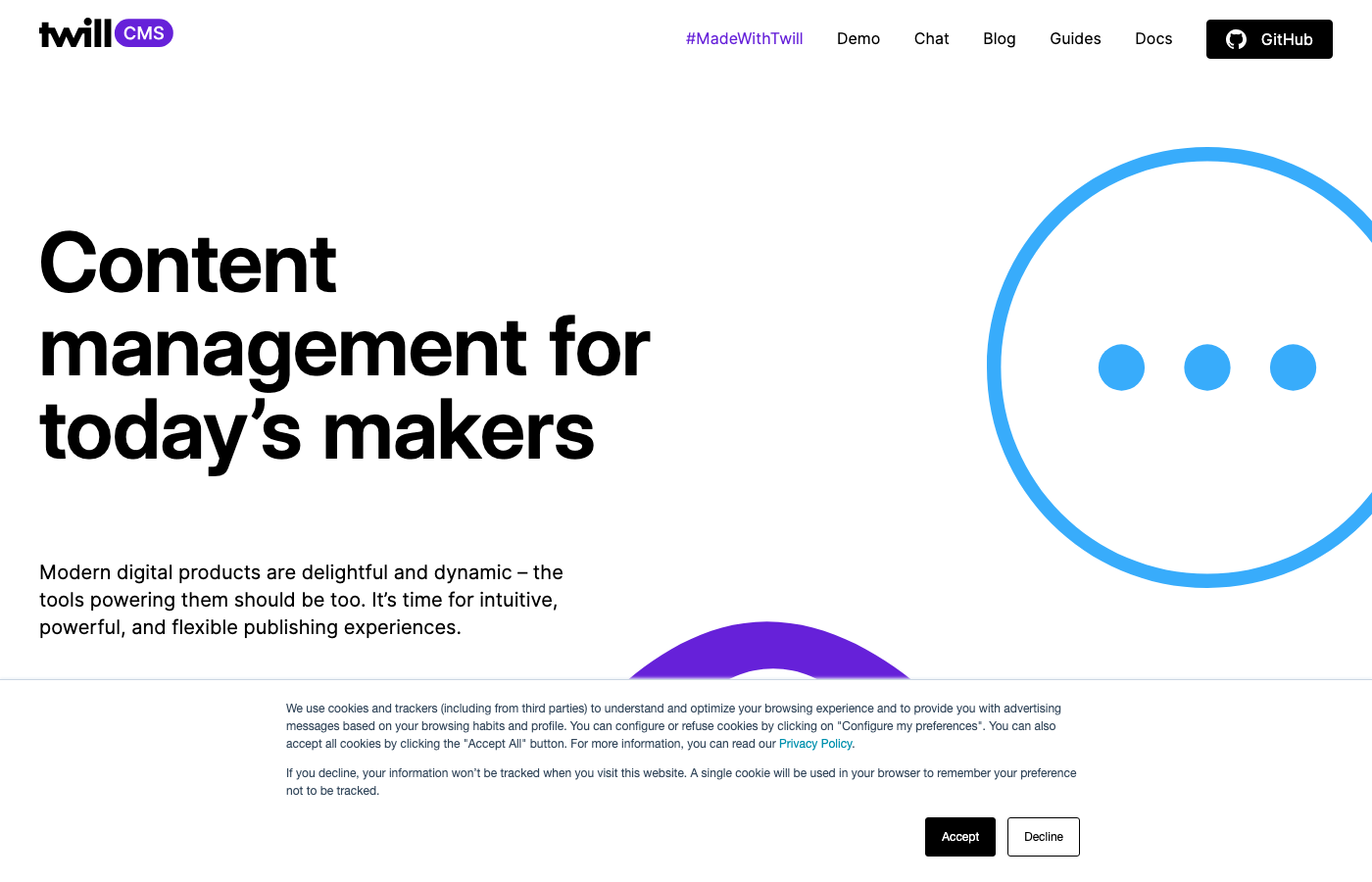 Twill CMS - Open Source Laravel CMS Toolkit with Vue.js and Tailwind CSS