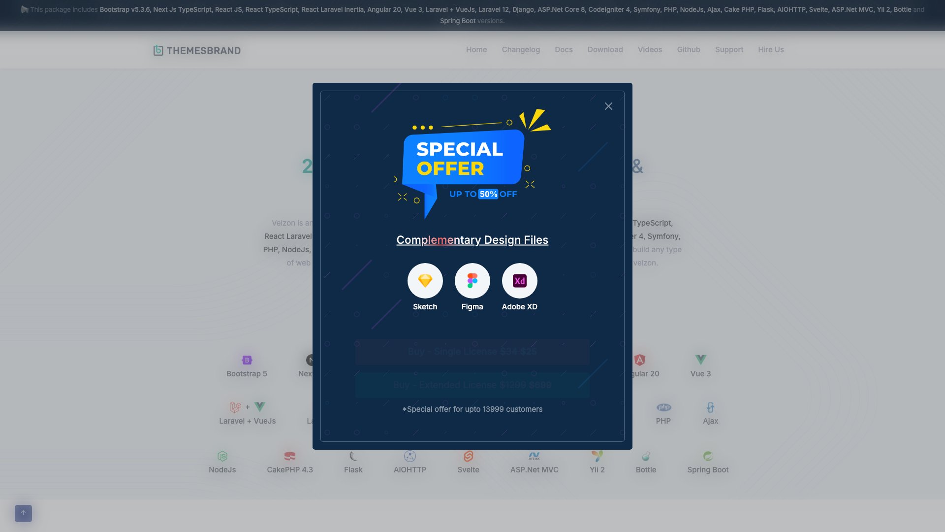 Velzon Vue admin template