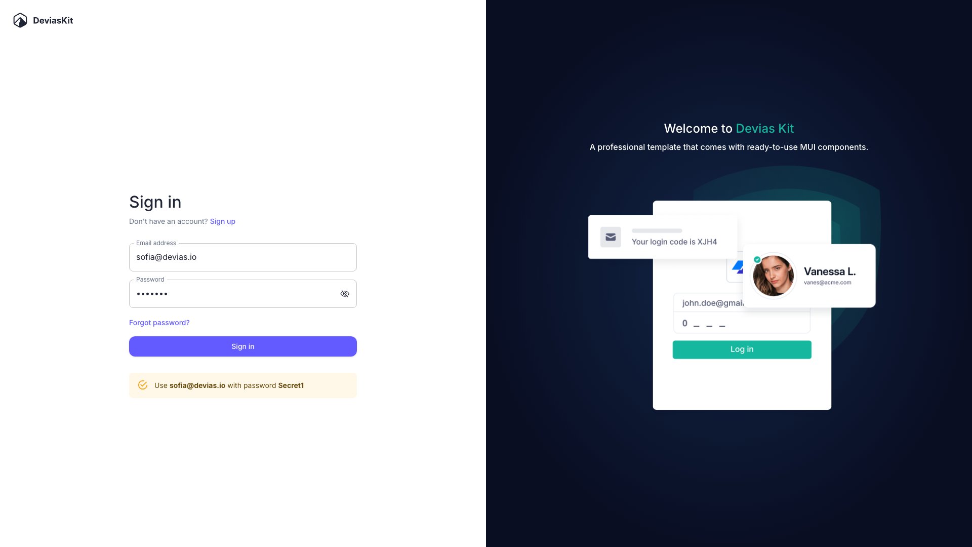 Devias Kit - React Material UI admin dashboard