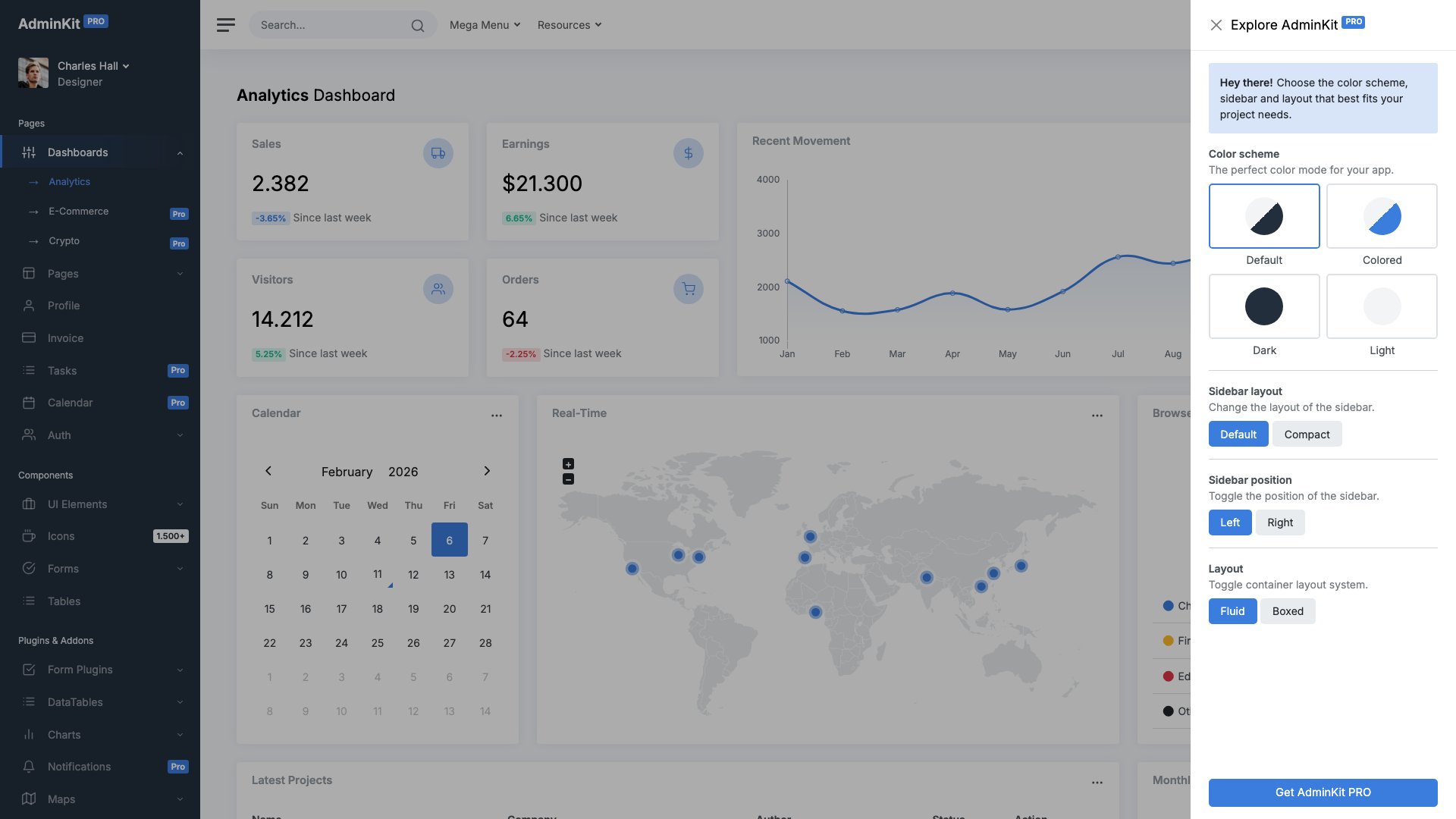 AdminKit - Bootstrap 5 admin template with webpack and Sass