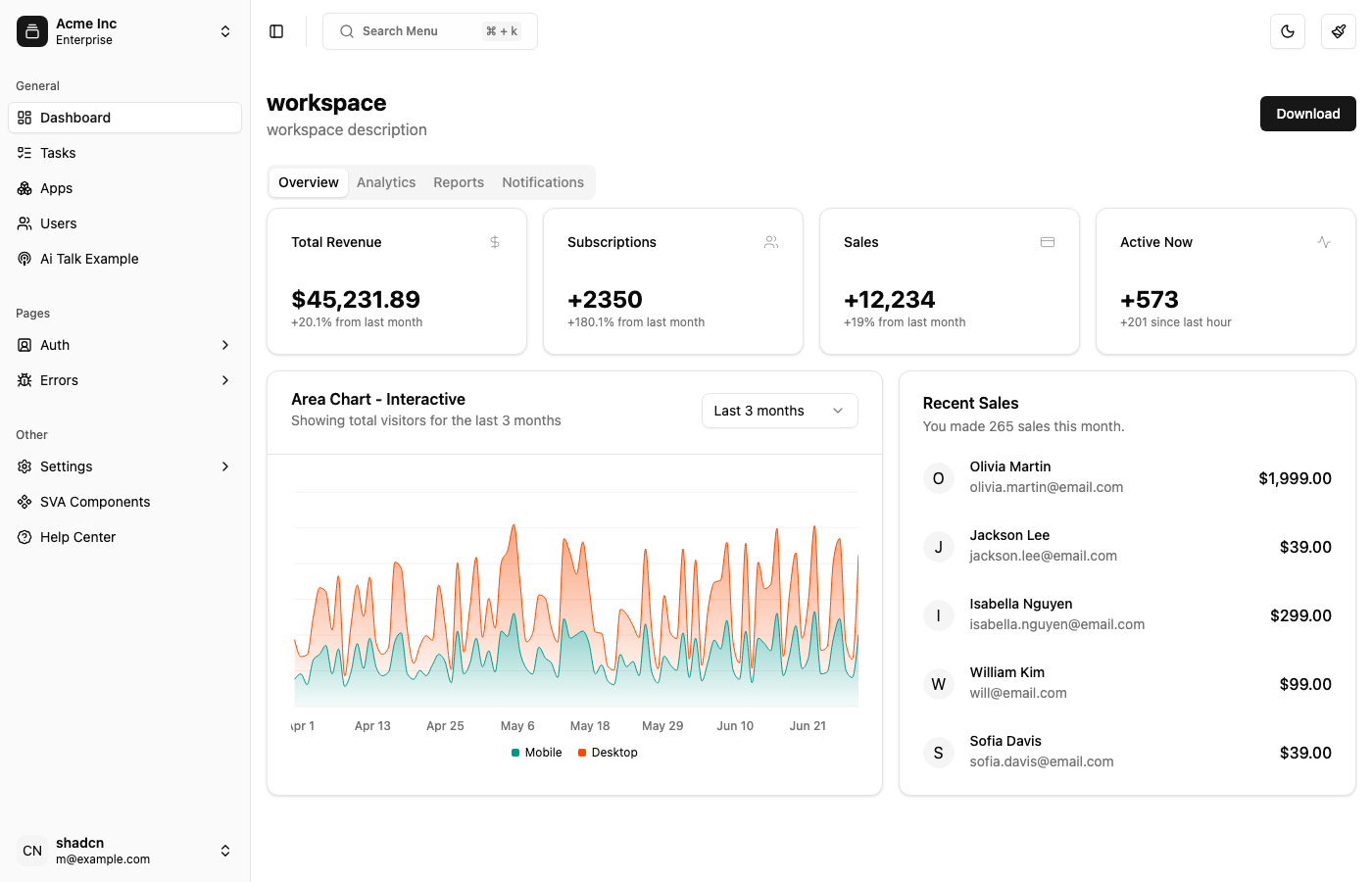 Shadcn Vue Admin - Vue 3 port of Shadcn Admin Dashboard