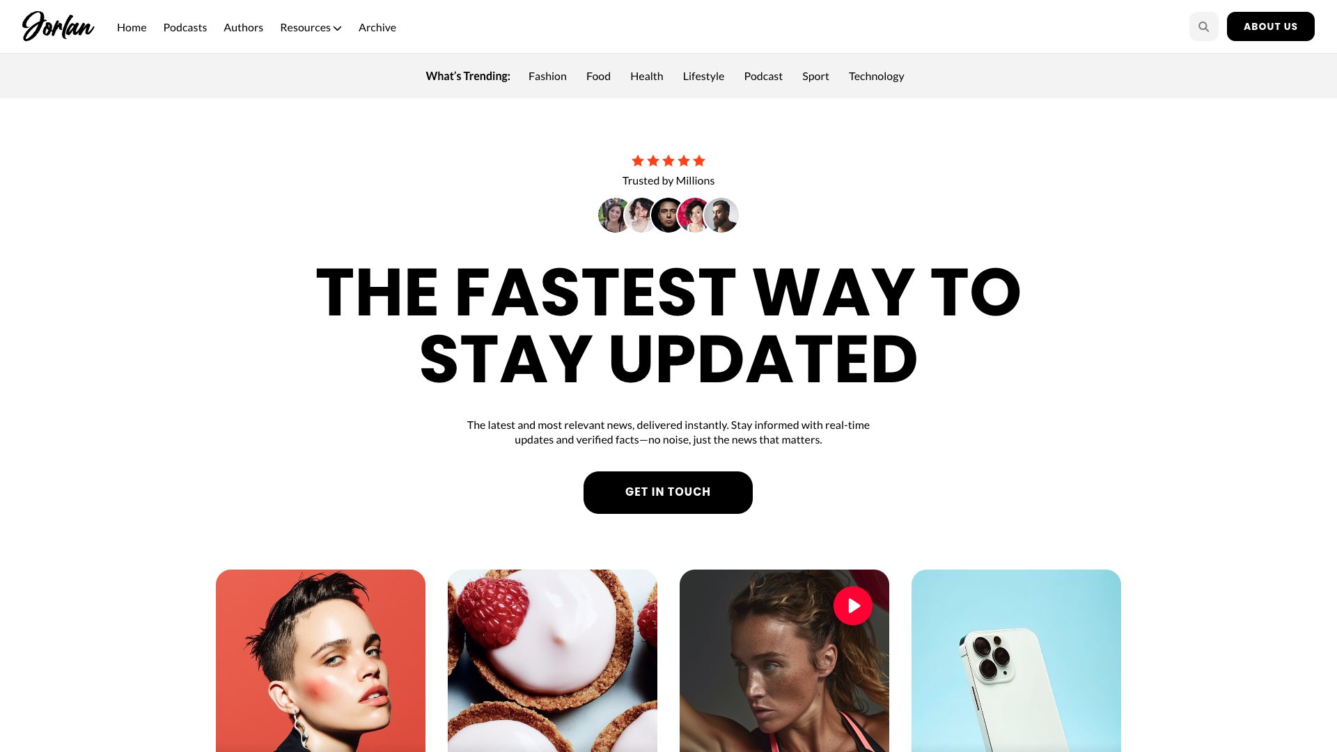 Jorlan - Premium Jekyll News Magazine Theme with Podcast Support Multi-Author Team and Dark Mode Toggle