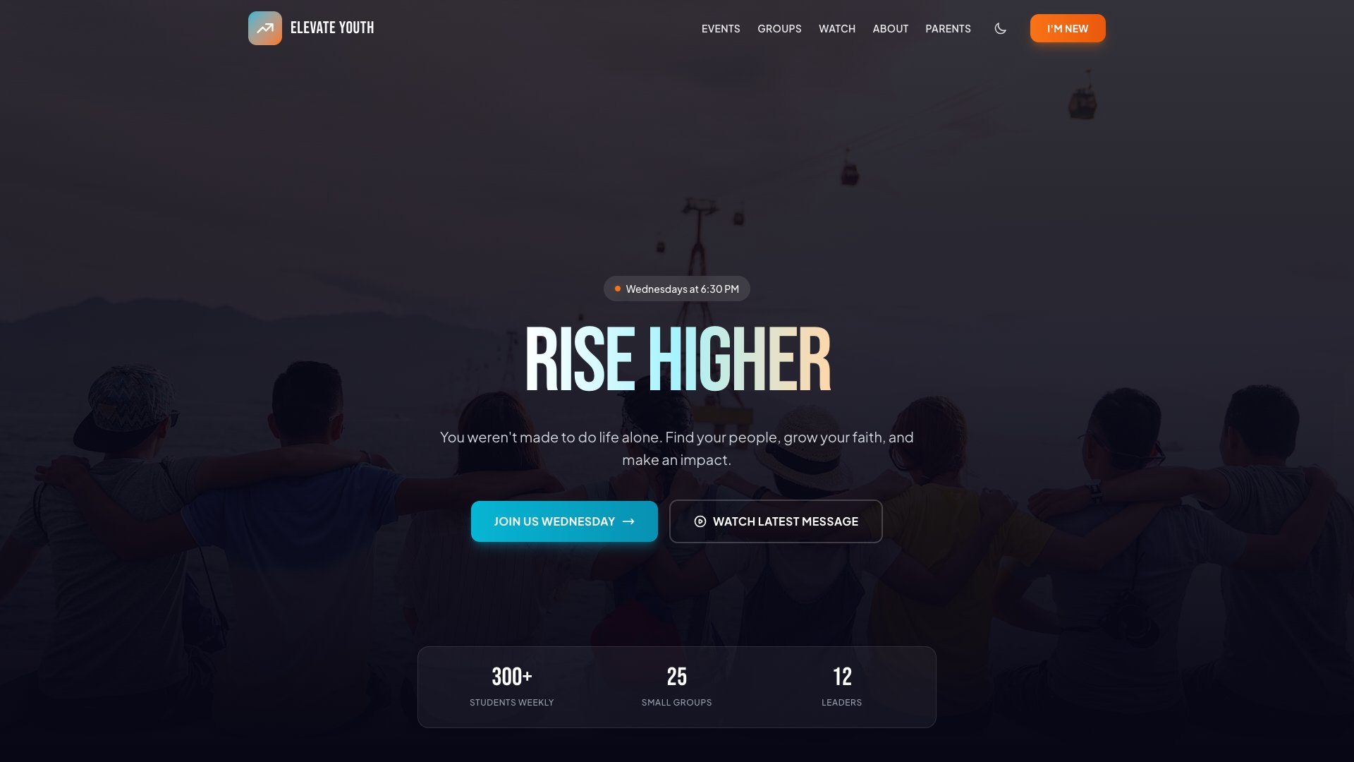 YouthConnect - Premium Astro Youth Ministry Template with Events Calendar, Small Groups, and Parent Resources