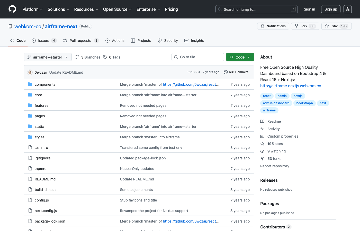 Airframe Next - Minimalist Next.js Admin Dashboard