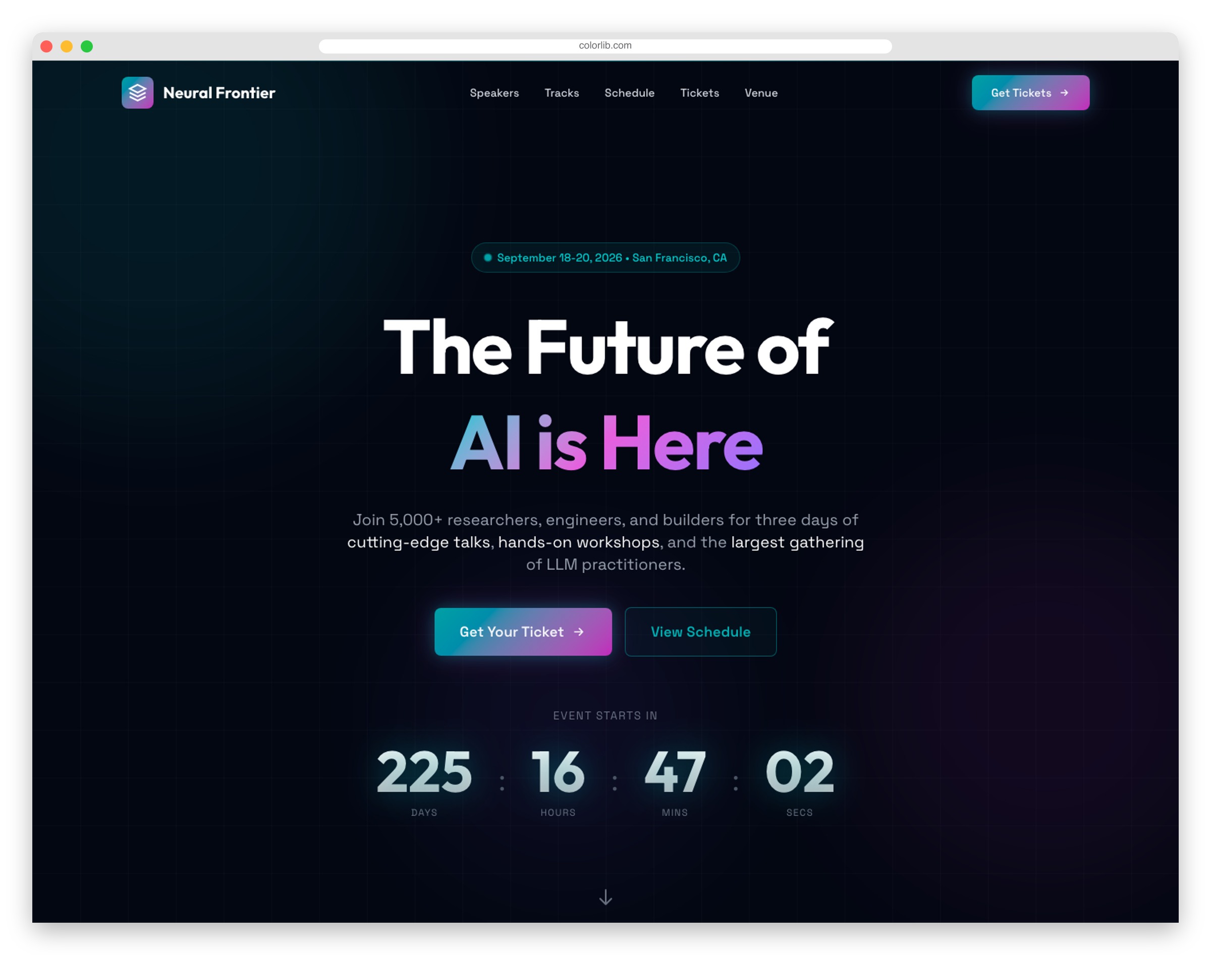 AI Summit - Free Tailwind CSS Conference Template