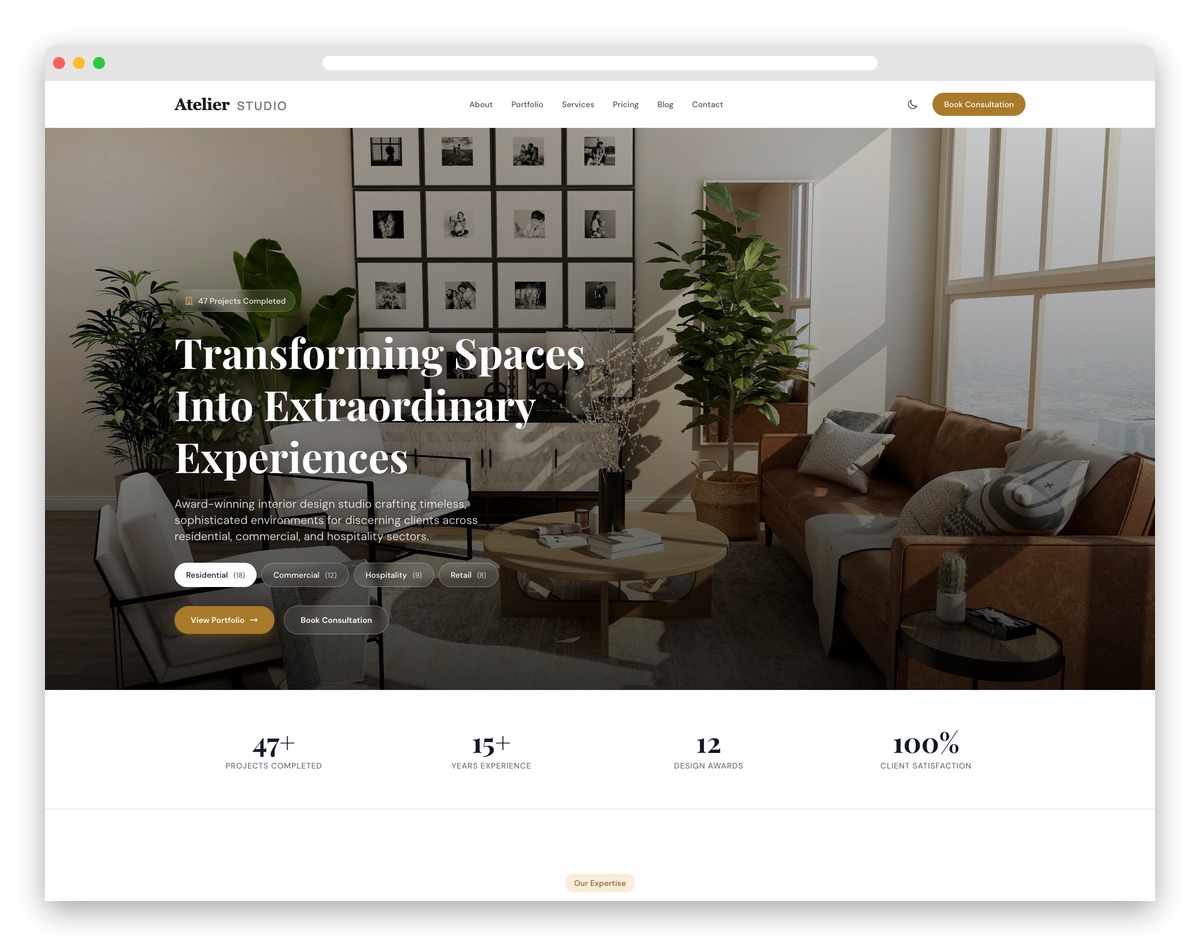 Atelier - Astro and Tailwind CSS Template