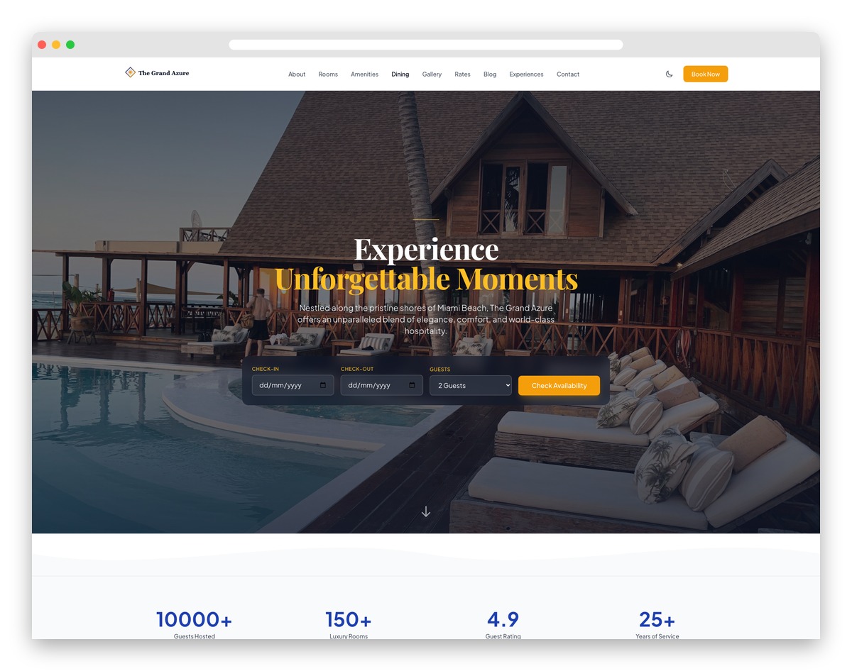 The Grand Azure - Astro and Tailwind CSS Template