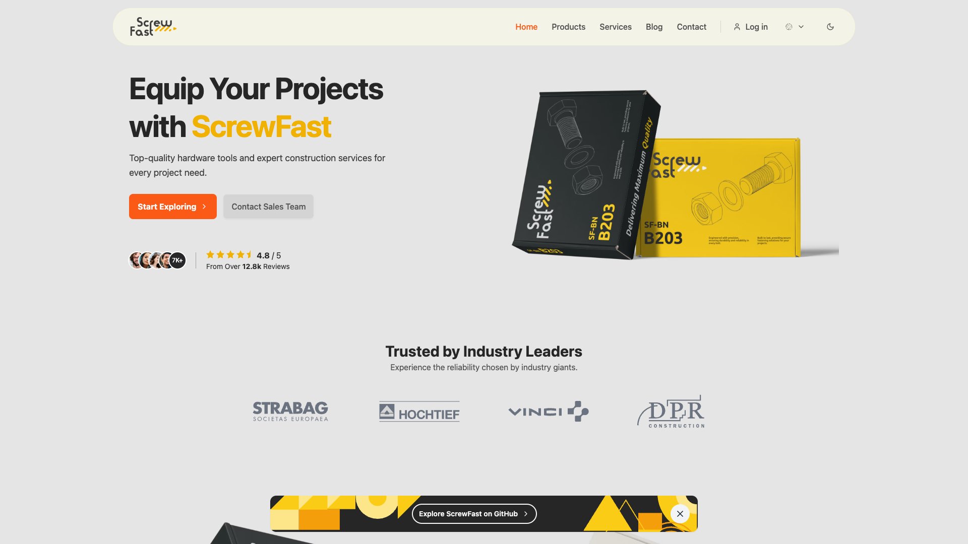 ScrewFast - Free Astro Business Template
