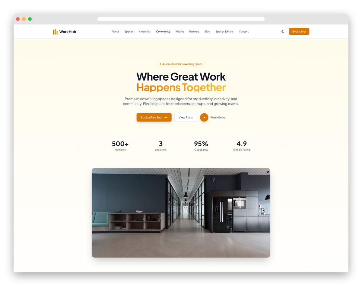 WorkHub - Astro and Tailwind CSS Template