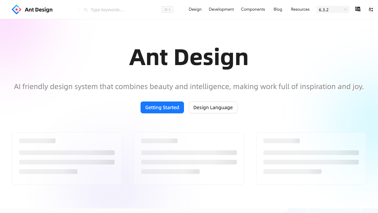 ant design enterprise react framework