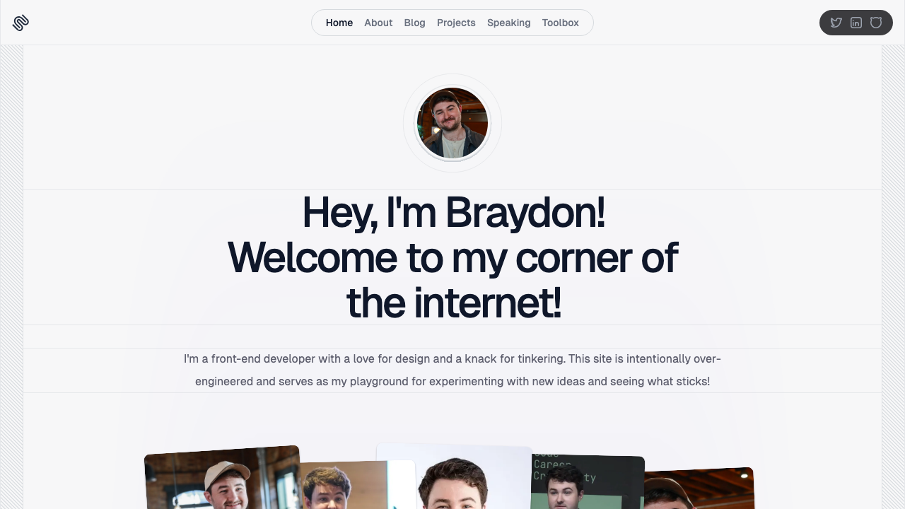 Braydon Coyer developer portfolio with Next.js 15 and Supabase