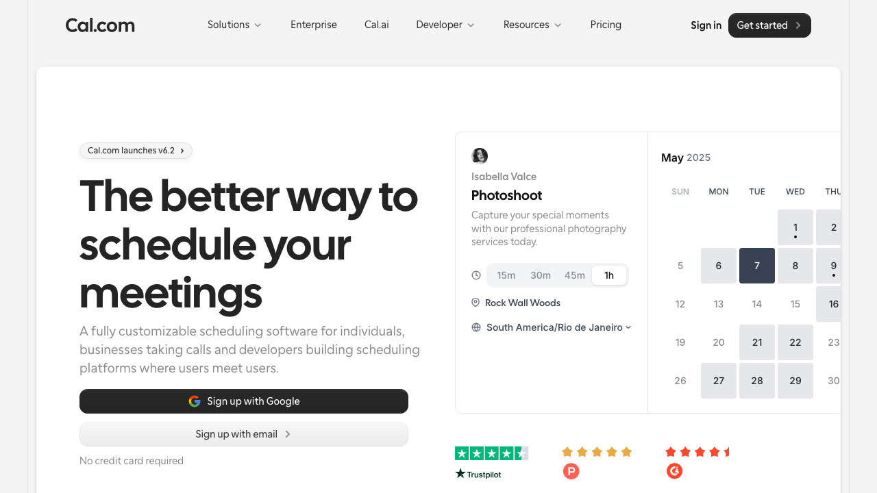 Cal.com open-source scheduling platform built with the T3 Stack