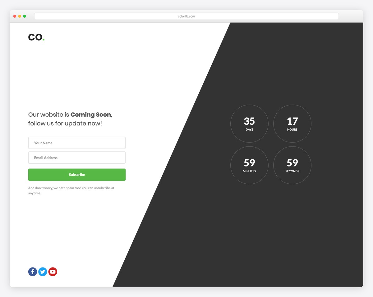coming soon 01 free bootstrap coming soon page template