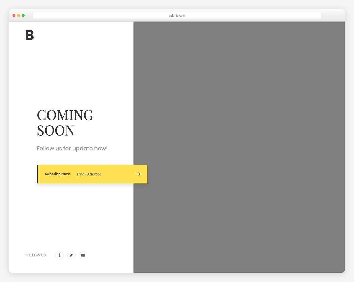 Coming Soon 14 template with space-themed dark design, starfield animation and glowing countdown timer