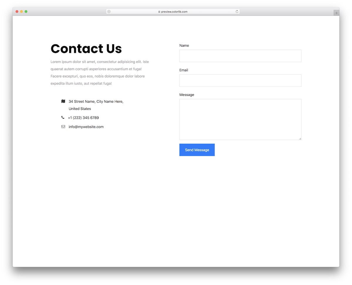 contact form v12