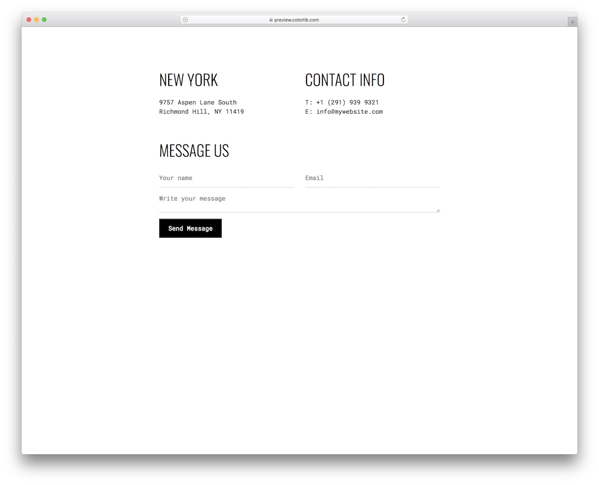contact form v15