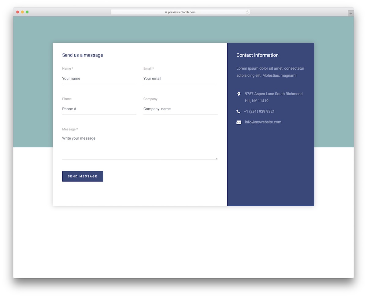 contact form v17