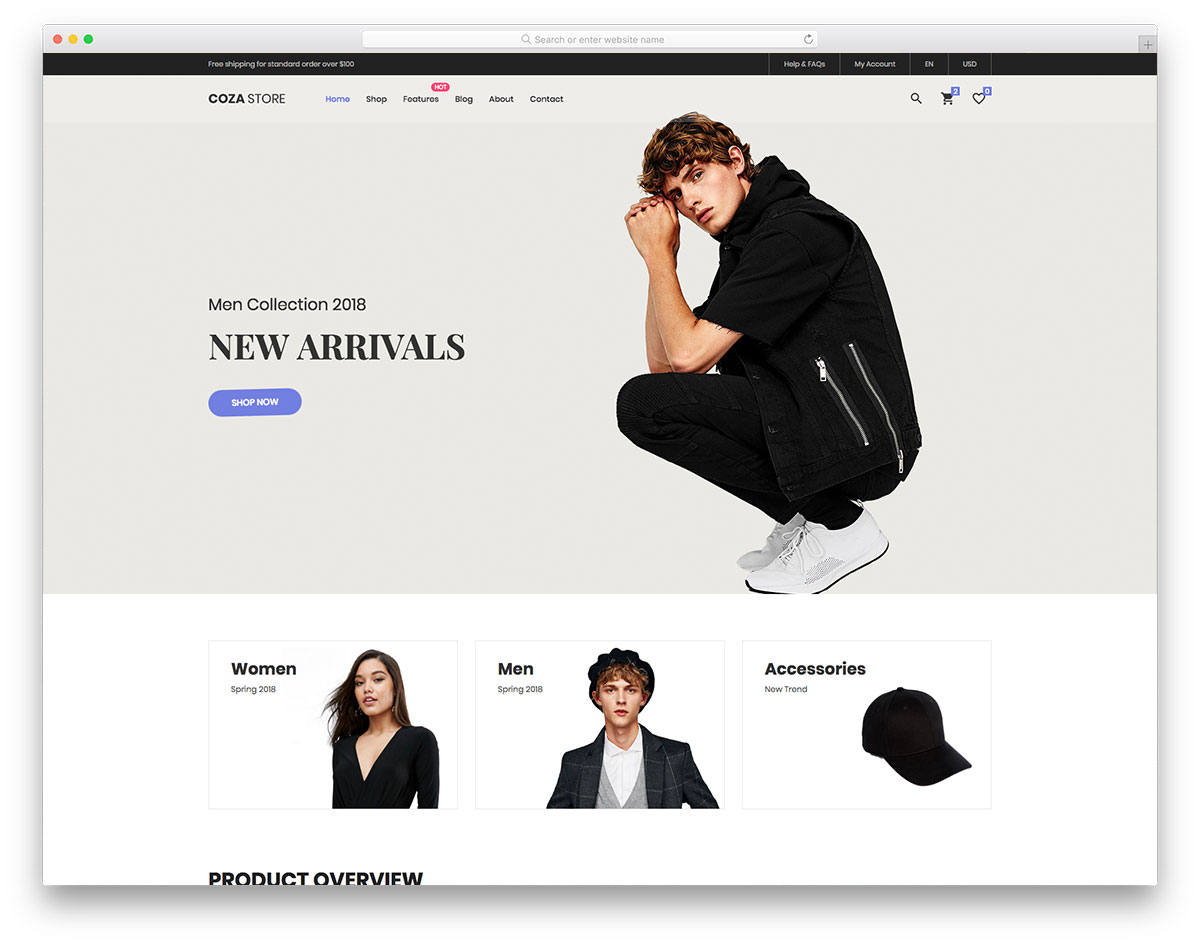 Coza Store free Bootstrap 5 eCommerce template