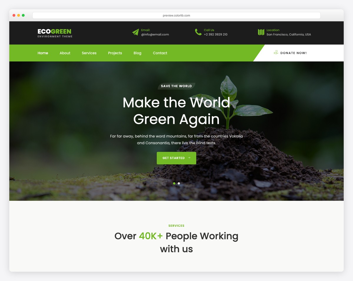 Ecogreen free responsive template