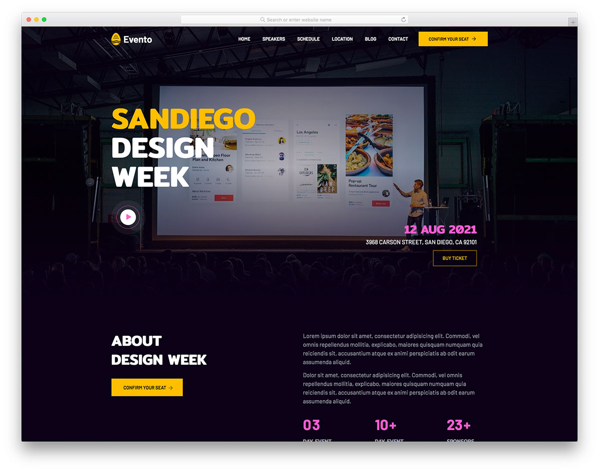 Evento free responsive event template