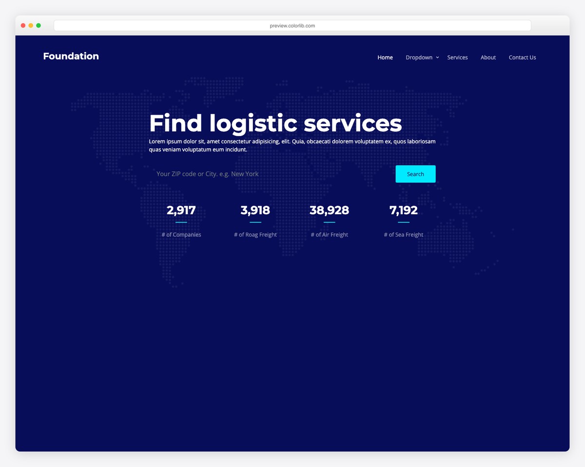 Foundation2 free responsive template