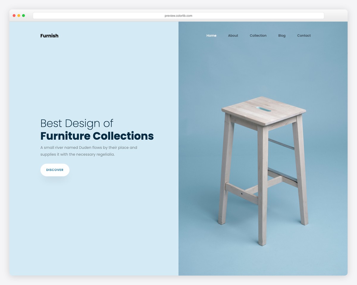 Furnish free responsive template
