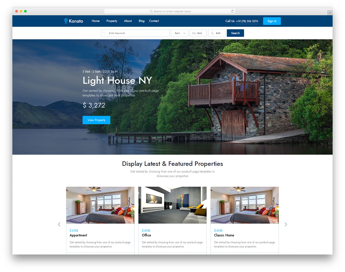 Konato free Bootstrap 5 real estate template