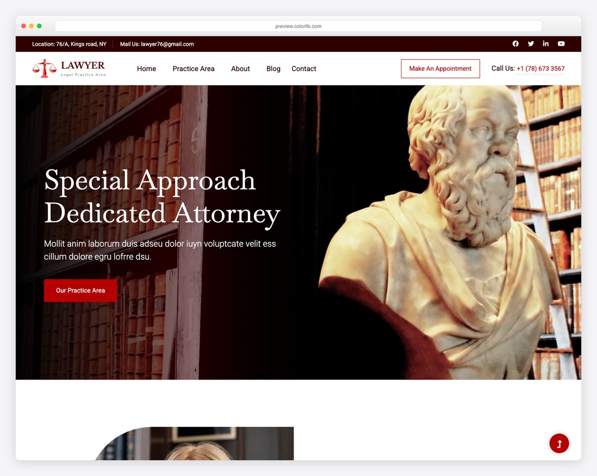 Lawyerlegal free responsive template