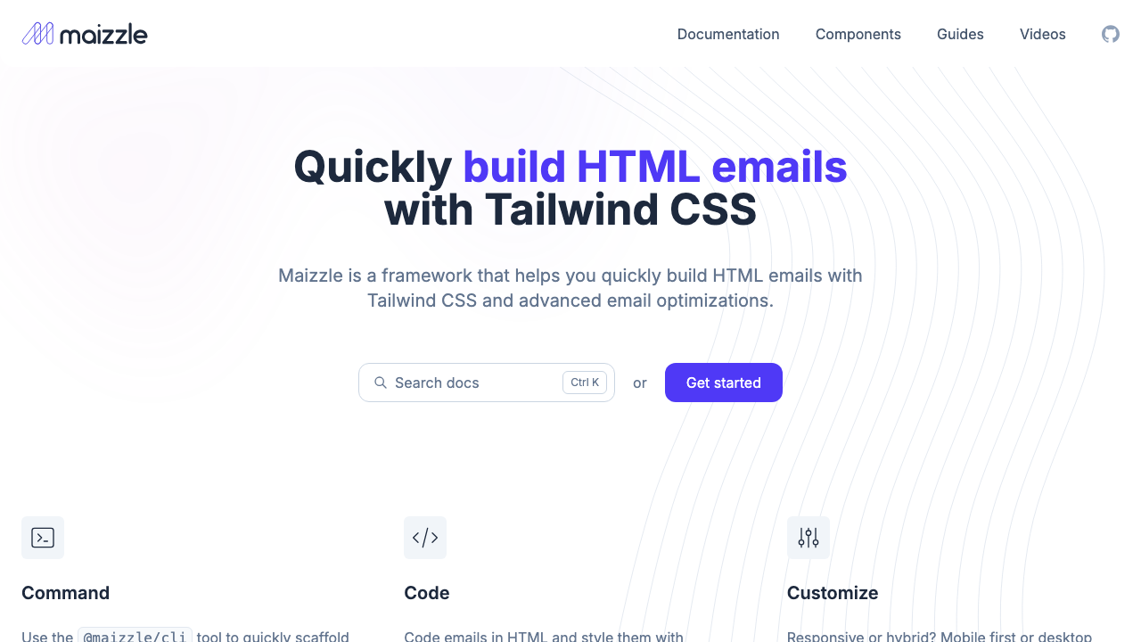 Maizzle - Build HTML emails with Tailwind CSS