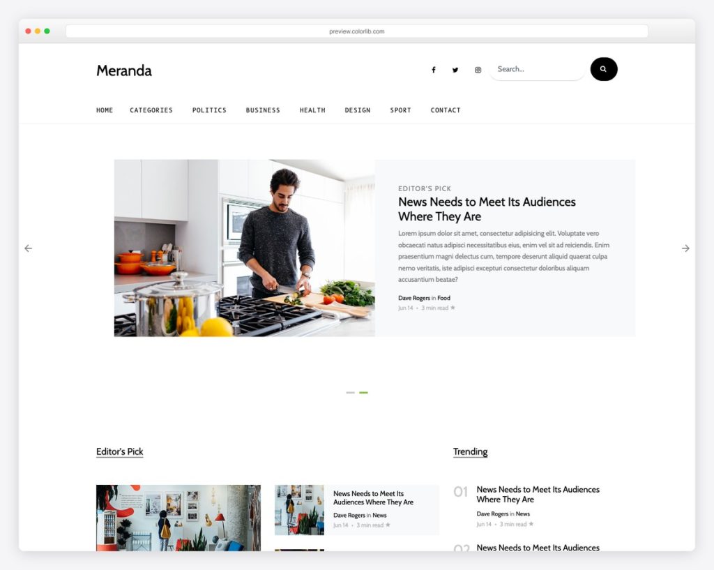 Blog Home 18 Best Bootstrap Blog Templates 2026 - AdminLTE.IO